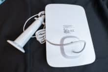 Rückseite des Solarpanels mit Halterung