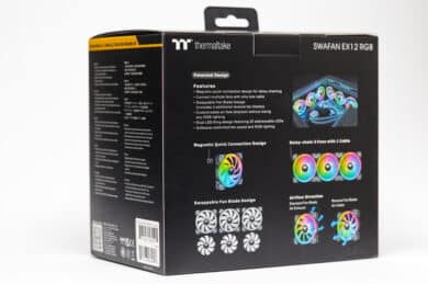 Lüfterverpackung von hinten