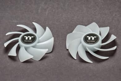 Zwei verschiedene Lüfterblätter