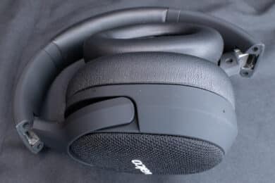 Die Soft-Touch Oberfläche der Hörmuscheln