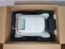 Styropor schützt den Roboter vor Transportschäden