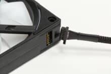 Lüfterkante und Kabel