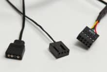 Drei unterschiedliche Kabelanschlüsse