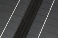 Aneinander genähte Solarmodule