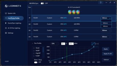 Lüftersteuerung in L-Connect 3