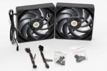 Zwei Thermaltake Toughfan 12 Pro mit Zubehör