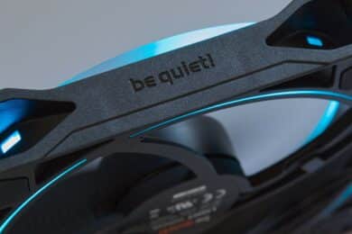 bequiet! Logo am Lüfterrahmen
