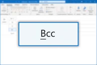 Outlook Bcc anzeigen Titelbild