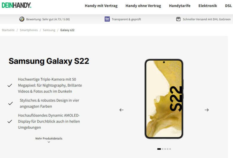 DeinHandy Samsung Deal
