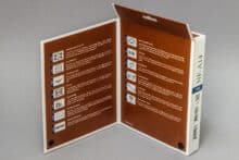 Hinten geöffnete Schachtel