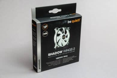Verpackung der be quiet! Shadow Wings 2 120mm PWM von vorne