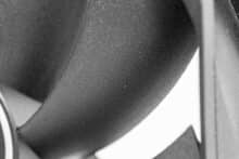 Schwarzer Kunststoff der Lüfterblätter