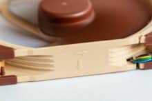 Pfeile auf dem Lüfterrahmen