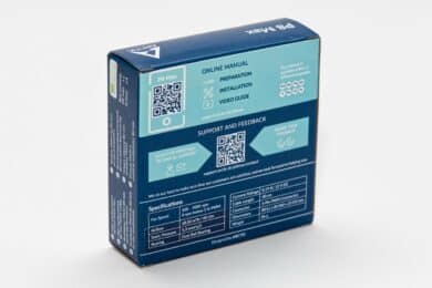 Schachtel der Arctic P8 Max von hinten