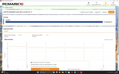 HP OMEN Transcend 16-u0095ng Akkutest Gaming