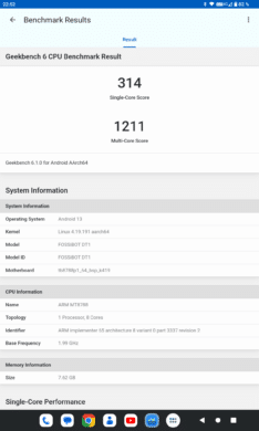 Geekbench Benchmark CPU Prozessor Ergebnisse
