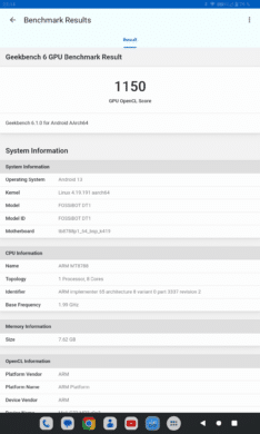 Geekbench GPU Benchmark Ergebnisse