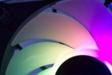 Leuchtende Lüfterblätter