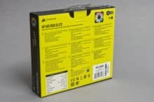Verpackung der Corsair AF 140 RGB Elite von hinten