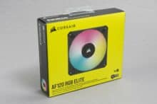 Verpackung der Corsair AF 120 RGB Elite
