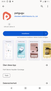 Petgugu App im Play Store