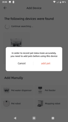 Petgugu App Haustier hinzufügen