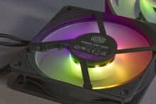 Sichtbare LEDs auf der Rückseite des Cooler Master Mobius 120P ARGB