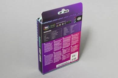 Verpackung der Cooler Master Mobius 120P ARGB von hinten