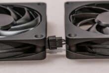 Zwei verbundene Lüfter