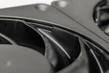 Miteinander verbundene Lüfterblätter