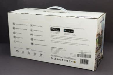 Rückseite der Verpackung des Tronsmart Bang