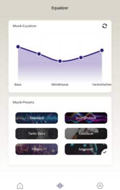Graphischer EQ in der App