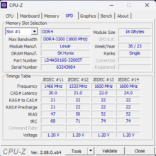 ausgelesene Werte des Acemagic S1 in CPU-Z