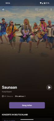 Musik erkennen: Shazam