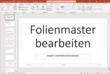 Folienmaster PowerPoint Titelbild