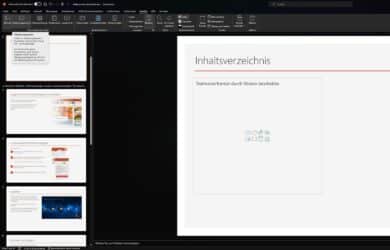 PowerPoint Inhaltsverzeichnis
