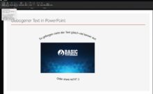 PowerPoint Text biegen