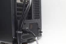 Kabelmanagement auf der Rückseite des Fractal Design North