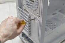 PCIe Erweiterungskartenslot Abdeckung