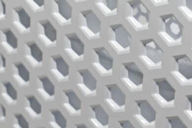 Struktur der Öffnungen der Gehäusefront