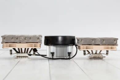 Drei CPU Kühler Höhenvergleich