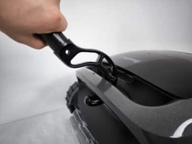 Der Haken ist praktisch, jedoch nicht ausziehbar