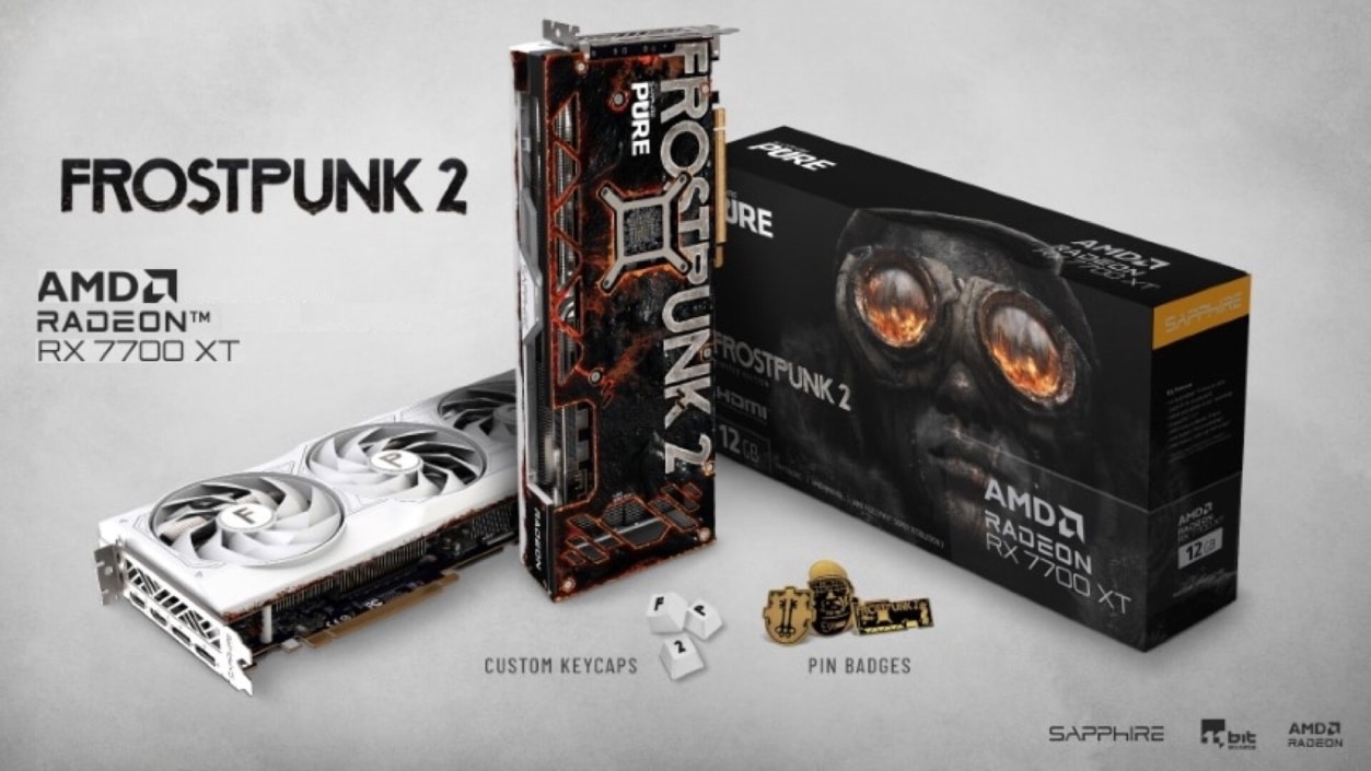 Sapphire Pure AMD Radeon RX 7700 XT Frostpunk 2 Edition