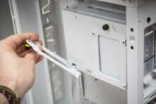 SSD-Halterungen im Corsair 6500D Airflow