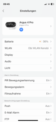 reolink argus 4 pro test