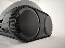 Die Laufrolle verläuft über zwei Räder.