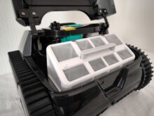 Im Innenraum ist der Filterkorb sicher verstaut.