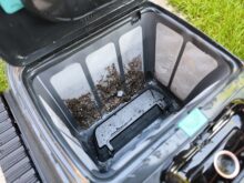 Ein Blick in den Filterkorb.