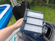 Der Filterkorb ist ausreichend groß bemessen.