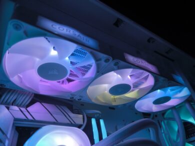 Die beleuchteten Lüfter